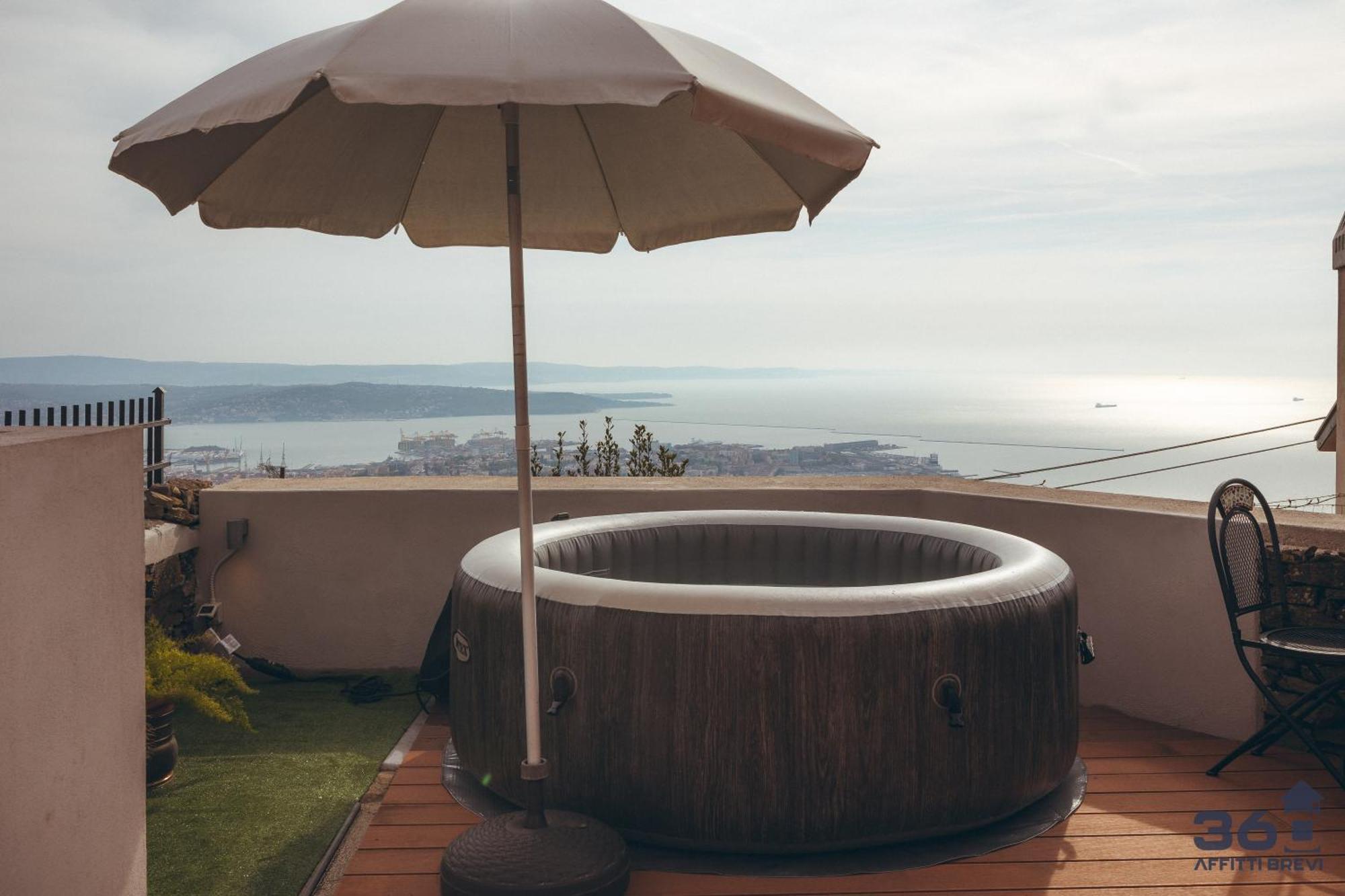 Trieste 10Min Dal Centro Villa Privata Con Jacuzzi Exterior foto